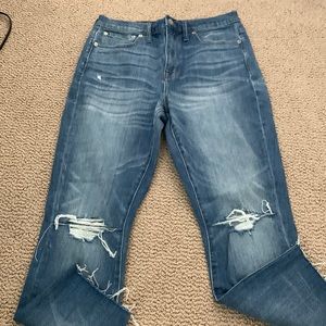 Madewell distressed denim